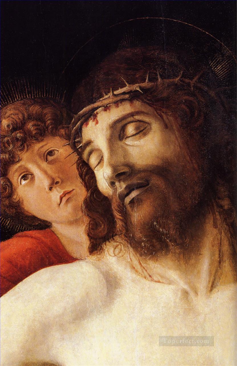 The dead christ supported by two angels dt1 Renaissance Giovanni Bellini Oil Paintings